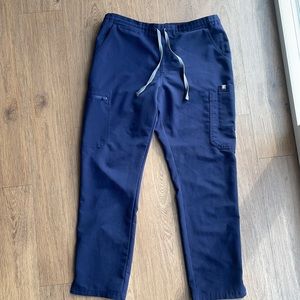 Figs yola skinny scrub pants navy size medium petite